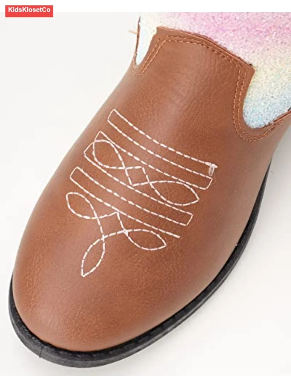 Toddler Girls' Western Cowboy Boots - Faux Leather Booties